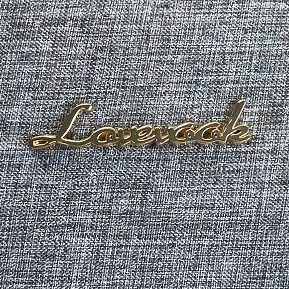 Lovevook Gray With Gold Accents Adjustable Straps Viola l Laptop Backpack Sz M - Picture 5 of 16